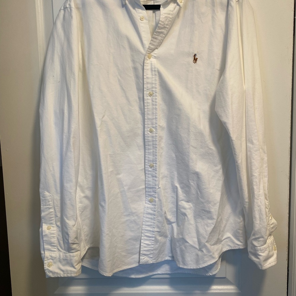 Ralph Lauren Men's Classic White Button-Down Shirt